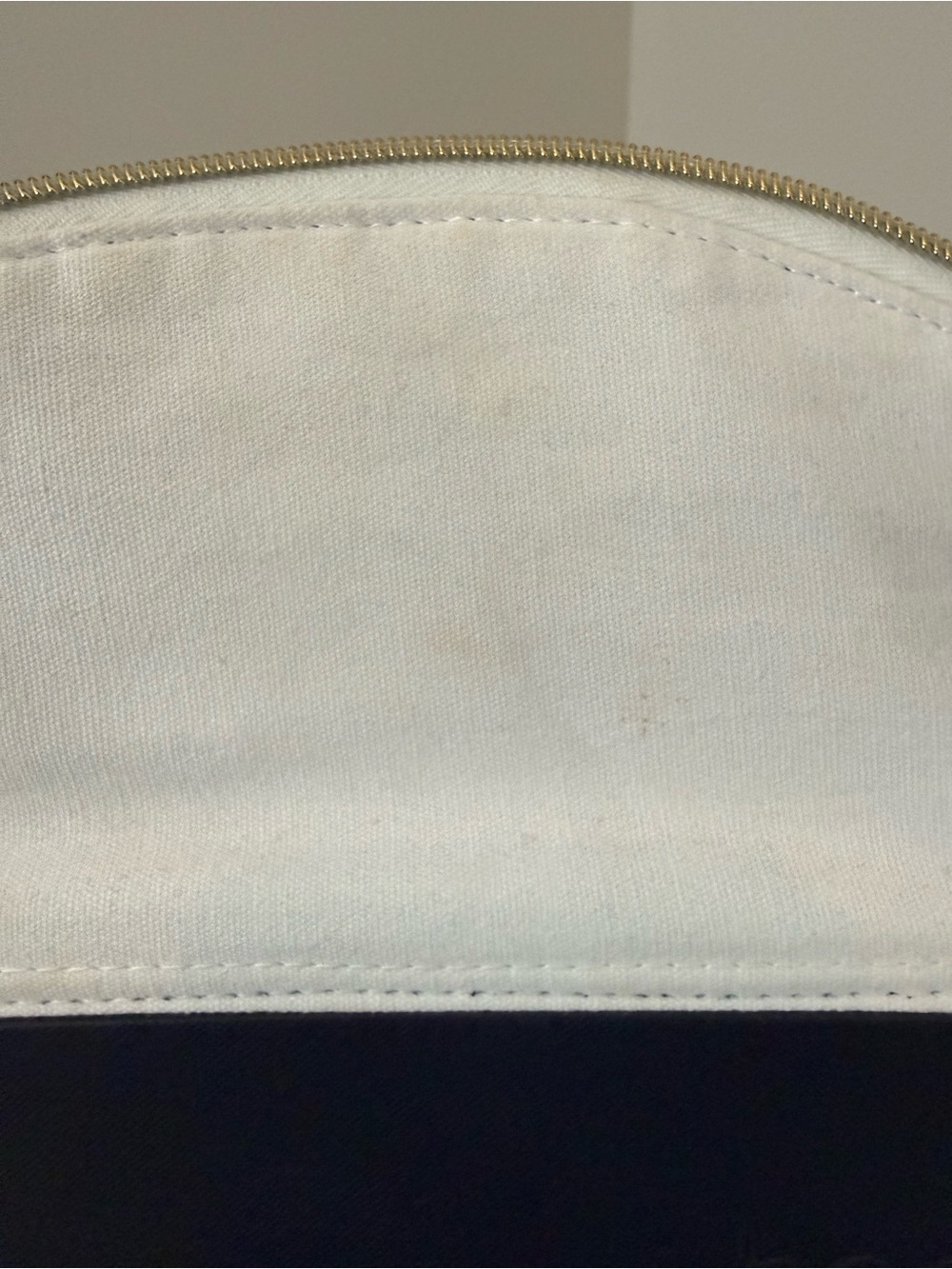 Bogg Cosmetic Pouch in White and Navy - Picture 2 of 4